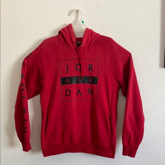 Jordan Red and Black Men's Hoodie Size M - Picture 1 of 6